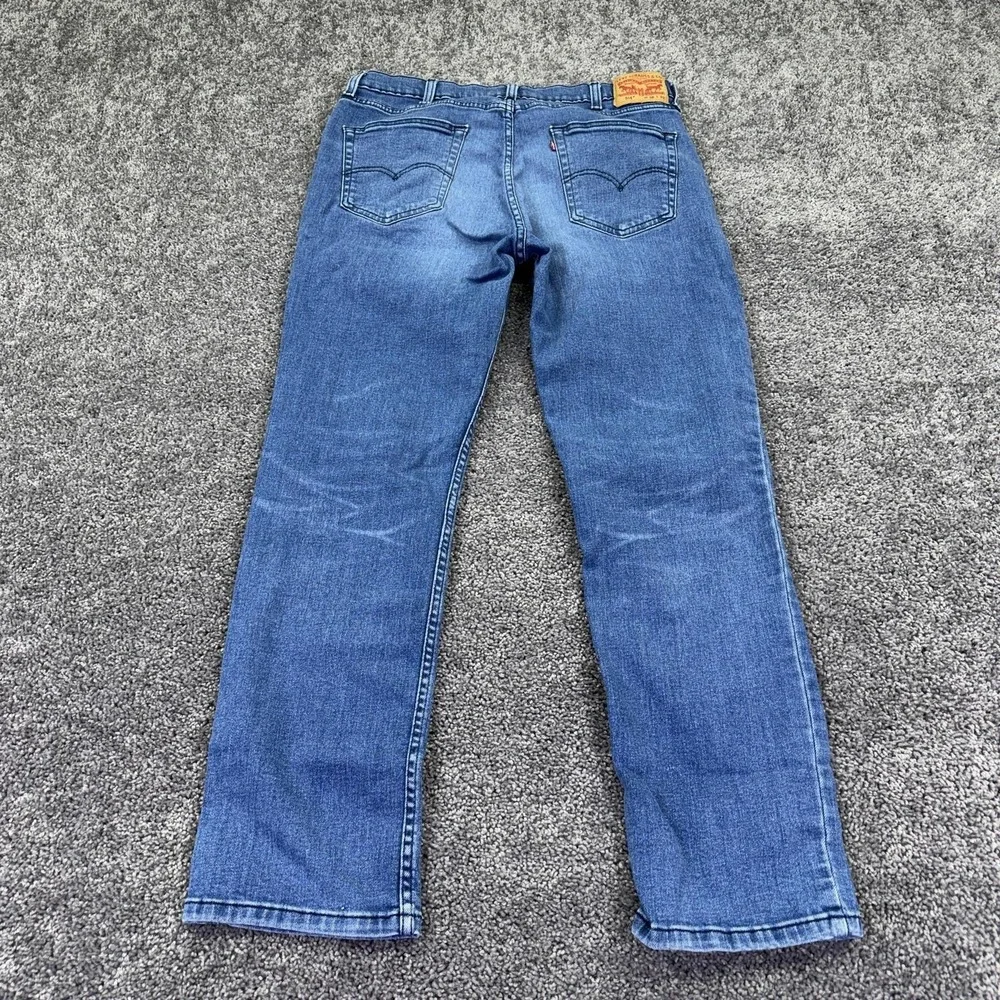 Levis 514 Jeans Mens 38x32 Blue Regular Straight Denim Medium Wash Stretch